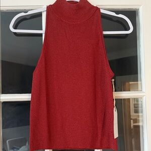 Leith shimmery rust colored Tank Top